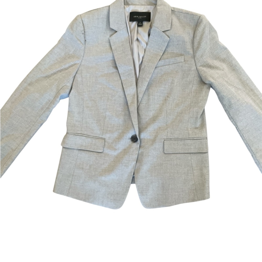 Ann Taylor Light Gray Women's Blazer